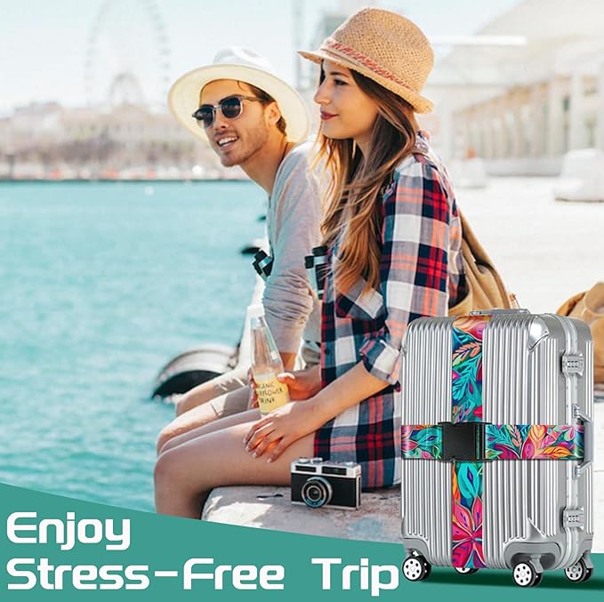 Slohif Luggage Straps for Suitcases Travel Belt Accessories Luggage Connector - Image 7