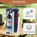2-Bottle Insulated Wine Carrier Tote - Image 6