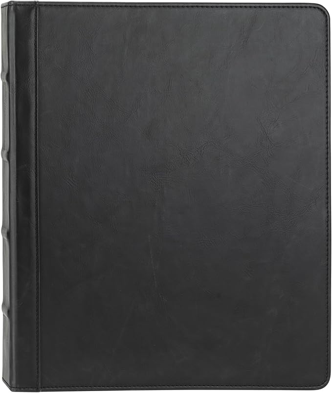 Samsill Vintage Leather Binder, 1 Inch Round Ring, Letter Size 8.5x11 Documents - Image 4