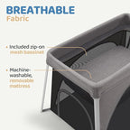 HARPPA Travel Crib with Comfy Mattress, Lightweight Portable Crib Requires No - Image 8