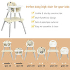 BABY JOY High Chair, 5 in 1 Convertible Highchair - Image 9