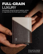 Jenoss Smart Wallet For Men: Full Grain Leather, Handcrafted, Slide Metal Pop - Image 2