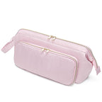 Fasrom Hair Tools Travel Bag with Heat Resistant Mat for Flat Iron, Curling Iron and Hair Straightener, 2 in 1 Hair Dryer Travel Case to Organize Hair Styling Tools, Pink (Patent Design)