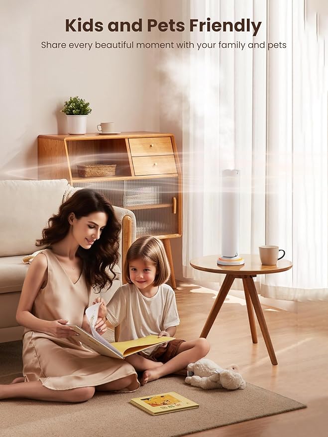 Waterless Scent Diffuser Kit Include 5x20ml Essential Oils, Essential Oil Diffuser for Home, Hotel & Office, APP&Remote Control, Quiet Operation, Pets and Kids Friendly, Max Coverage 1500 Sq Ft, White