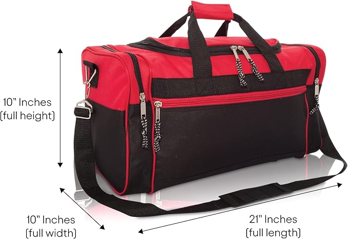 DALIX 21" Blank Sports Duffle Bag Gym Bag Travel Duffel - Image 6