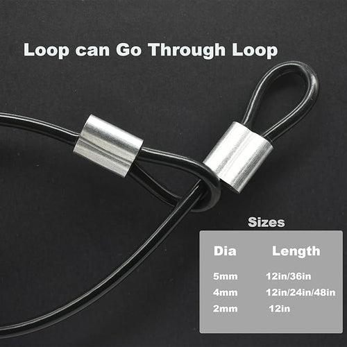 10 pcs 2mm Wire 12 inch Vinyl Coated Stainless Steel Cable - Image 2