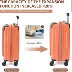 Carry On Luggage, 20Inch & 29 Inch Top Opening Airline Approved ABS+PC Hard - Image 4
