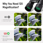 12x42 HD Binoculars for Adults, Professional Large View Binoculars - Image 4
