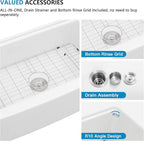 33 White Farm Sink Workstation - Image 7