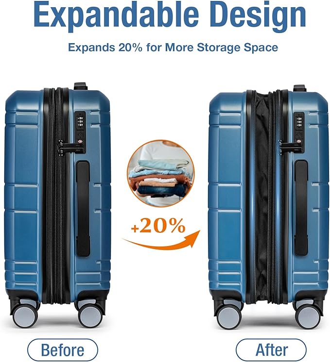 KYME Carry On Luggage 22x14x9 Airline Approved - Image 2