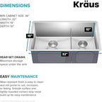 Kraus Kitchen Sinks Undermount - Image 6