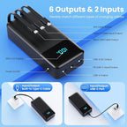 Portable Charger 50, 800mAh Power Bank, 25W PD QC 4.0 Fast Charging Portable - Image 4