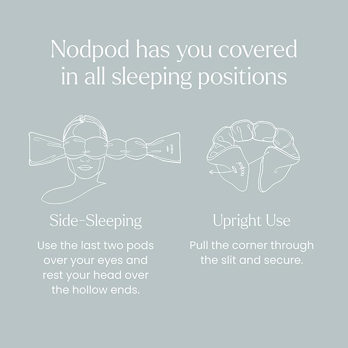 Nodpod Gentle Pressure Silk Sleep Mask | Patented Light Blocking Design - Image 6