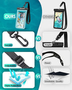 Hiearcool Universal Waterproof Phone Pouch, IPX8 Cell Phone Waterproof Case Up - Image 4