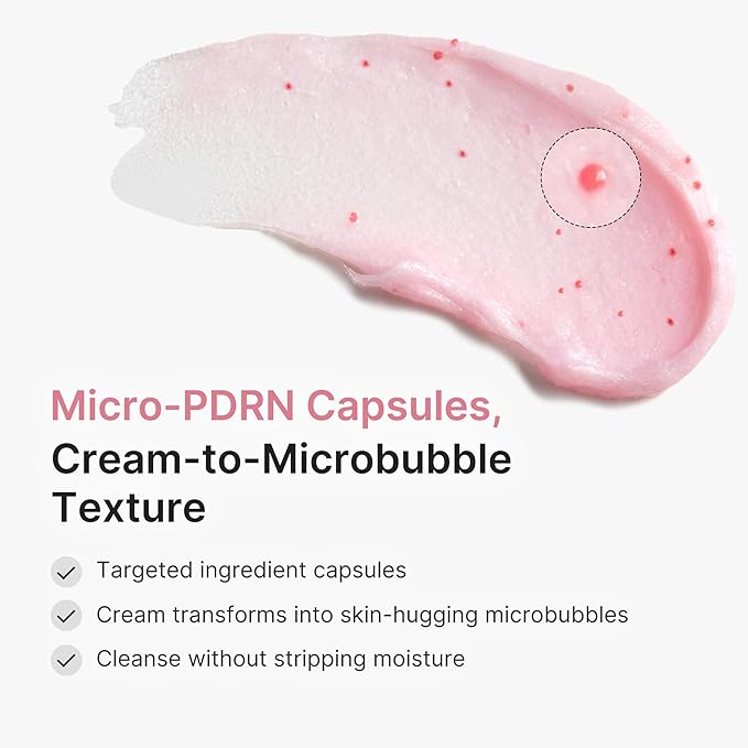 medicube Facial Cleanser PDRN Pink Glutathione Capsule Foam Cleanser | Daily Face Wash for Pore Care, Uneven Skin Tone, Texture | Hydrating & Nourishing Deep Cleansing | Korean Skincare, 4.23 oz