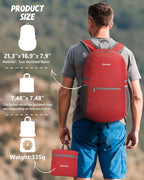 Gonex 30L Ultra Lightweight Packable Backpack, Handy Foldable Daypack - Image 3