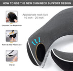 Travel Pillow, Best Memory Foam Neck Pillow Head Support Soft Pillow - Image 6