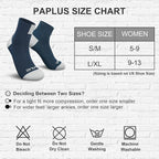 PAPLUS Ankle Compression Socks for Women 6 Pairs, Running Athletic Socks - Image 2