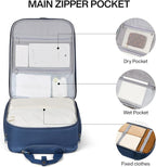 Hanke Softside Expandable Underseat Carry On Luggage - Image 6