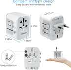 TESSAN Universal Travel Adapter, International Power Adapter - Image 6