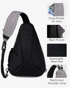 WATERFLY Large Crossbody Sling Bag: Over Shoulder Backpack Daypack Casual Cross - Image 5