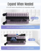 LIGHT FLIGHT Luggage Sets, 3 Piece Durable Suitcase Set - Image 6