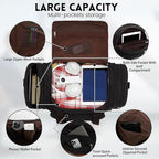 Men'S Duffle Bag For Travel, Expandable Canvas Duffel Bags Overnight Weekend - Image 4