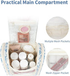 Narwey Hanging Toiletry Bag Women Travel Makeup Bag Organizer Toiletries Bag - Image 3
