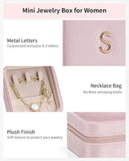 Vlando Teacher Must Haves, Personalized Initial Jewelry Case, Back to School - Image 3
