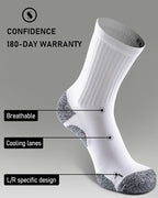 Elite Cushioned Compression Mid-crew Socks 4-Pack - Image 5