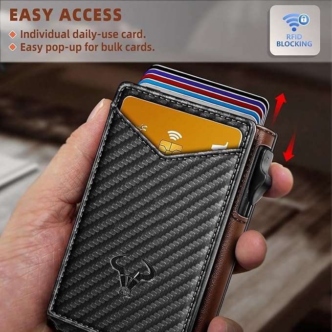 BULLIANT Men Wallet, Money Clip Wallet Slim - Image 4