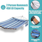 TegerDeger 12FT 2 Person Hammock Large Hammock 450LB Capacity - Image 4