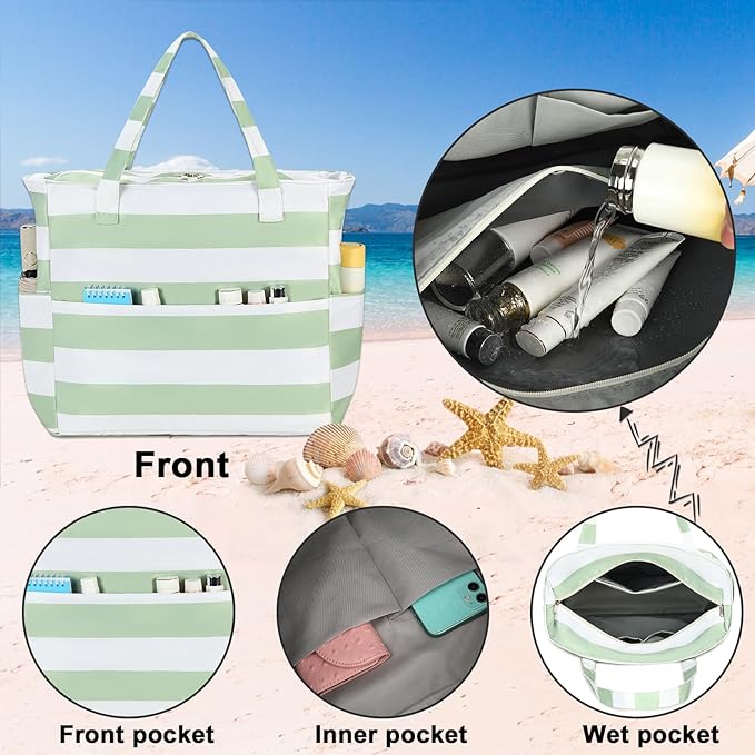 Waterproof Beach Tote Pool Bags - Image 3