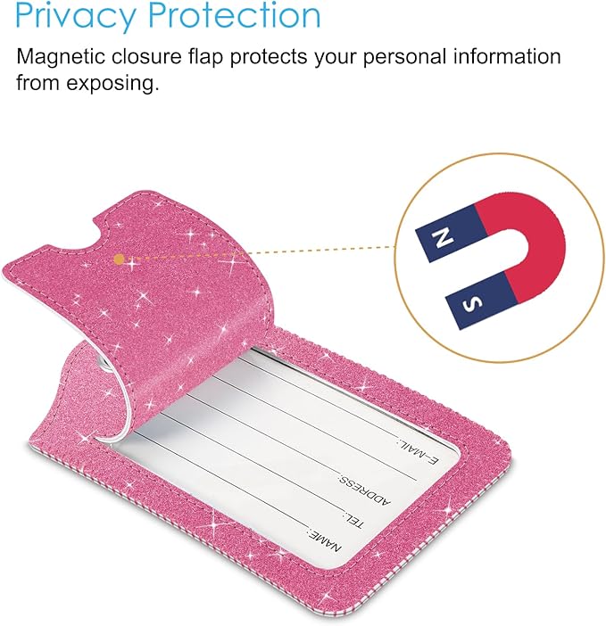 Fintie Luggage Tags, Privacy Cover ID Label - Image 2