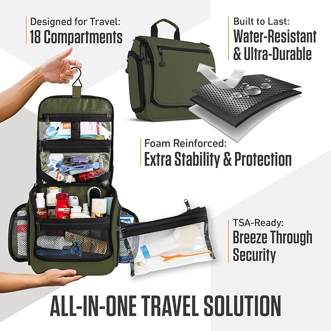 VENTURE 4TH Hanging Travel Toiletry Bag - Image 5