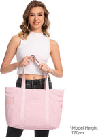 Tote Bag for Women with Zipper, Travel Tote Bags with Compartments Large - Image 3