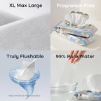 Bc Babycare Flushable Wipes, Hypoallergenic - Image 4