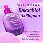 EQQUALBERRY Bakuchiol Plumping Face Serum - Retinol Natural Alternative for Sensitive Skin, with Niacinamide & Hyaluronic Acid, Pore & Wrinkle Korean Skin Care (1.01oz / 30ml)