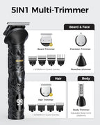 GLAKER Hair Clippers for Men Professional, Cordless Clippers for Hair Cutting, Mens Bear Trimmer, Electric Razor Barber Clippers Hair Trimmer, Gifts for Men