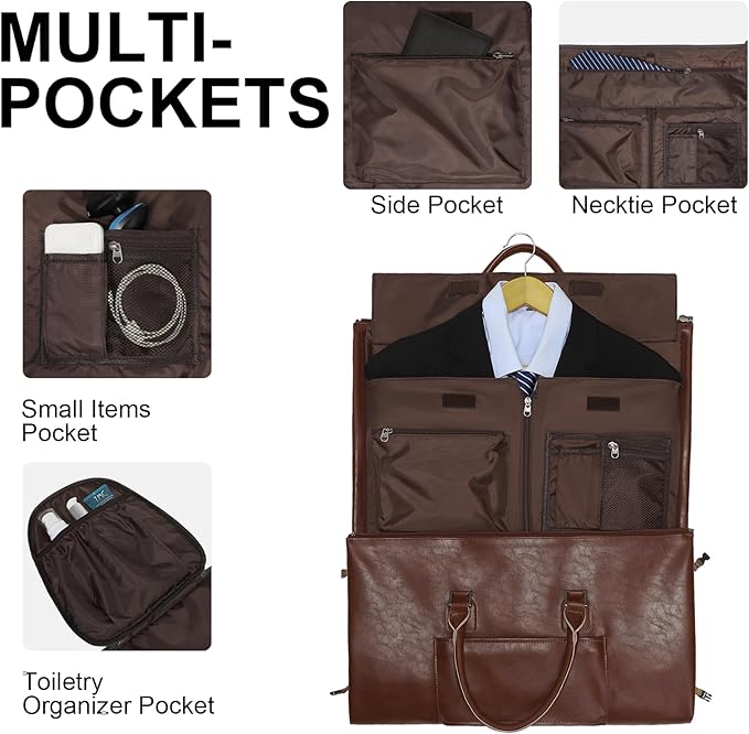 Modoker Rolling Garment Bag for Travel Wheeled Duffel Bag Luggage Suit Travel - Image 5