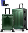 All Aluminum 20/28 Luggage Set，Cut from Whole Aluminum Sheet，22x14x9 Airline by KANGSHILU