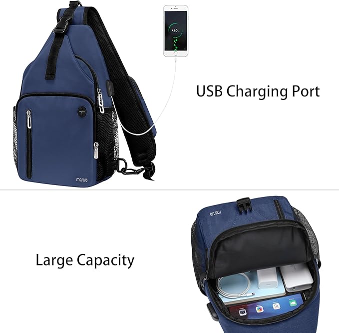 MOSISO Sling Backpack Bag, Crossbody Shoulder Bag Travel Hiking Daypack Chest - Image 2