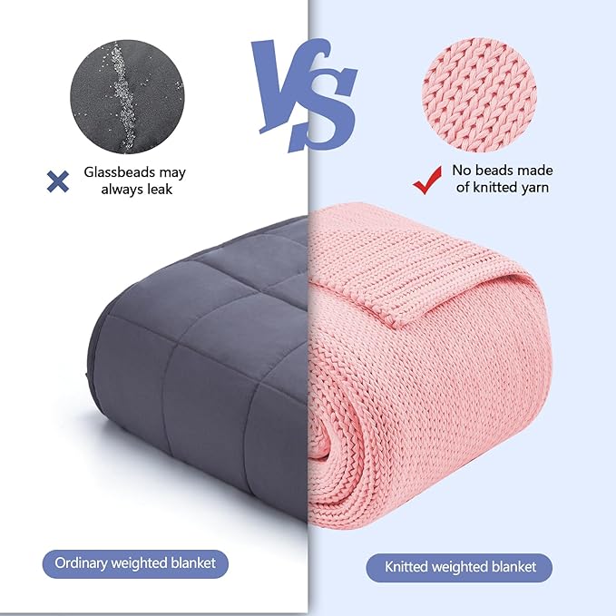L'AGRATY Knitted Weighted Blanket - Image 8