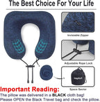 napfun Neck Pillow for Traveling, Upgraded Travel Neck Pillow for Airplane 100% - Image 5