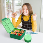 Kids Bento Lunch Box with 8oz Soup Thermo, Kids Leakproof Lunch Food Containers - Image 7
