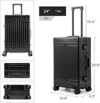All Aluminum Magnesium Carry On Luggage，Cut from Whole Aluminum Sheet，22x14x9 - Image 5