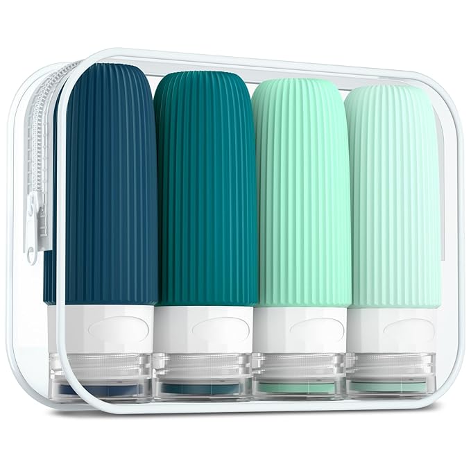 Travel Bottles for Toiletries, Tsa Approved 2oz Travel Bottles, BPA Free Leak by Mrsdry