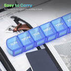 Extra Large Pill Organizer 3 Pack, XL Pill Box 7 Day, Weekly Pill Case - Image 7