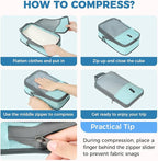 BAGAIL 6 Set/4 Set Lightweight Compression Packing Cubes - Image 5