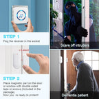 SanJie Wireless Door Chime Sensor, When Door Opens, Entry Alarm - Image 5